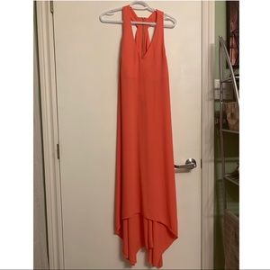 BCBG coral dress
